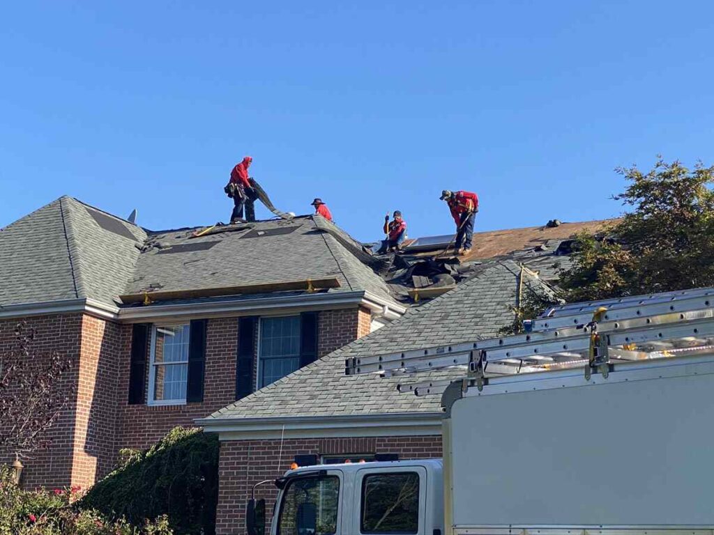 Busy roofers | County Roofing Systems