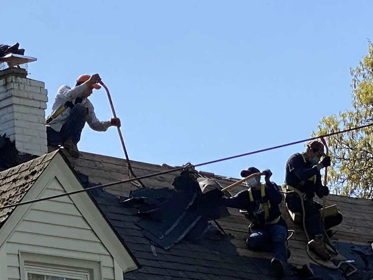 Removing old roof | County Roofing Systems