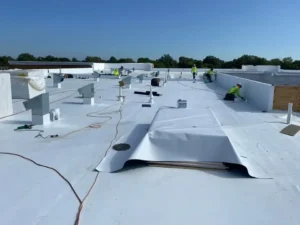 White roof membrane