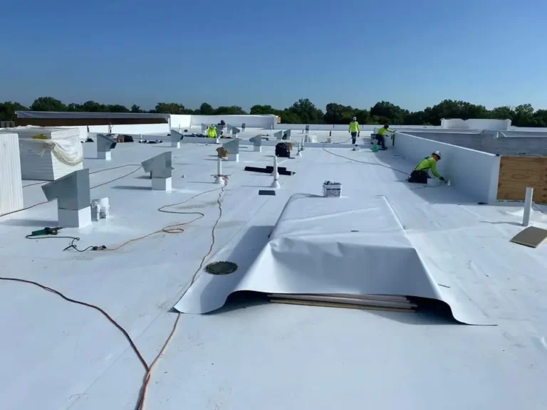 White roof membrane