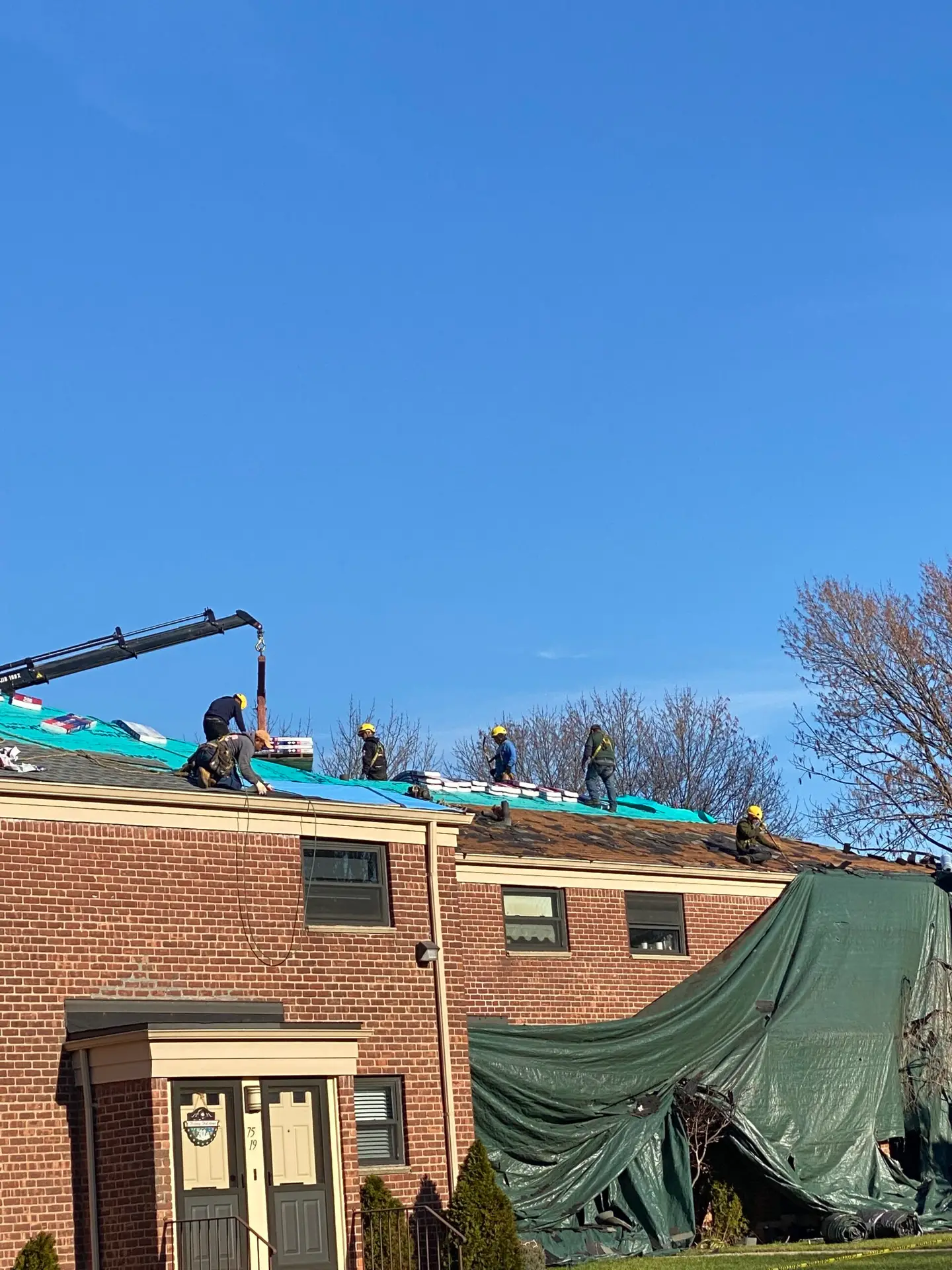 Commercial roofing job by County Roofing Systems