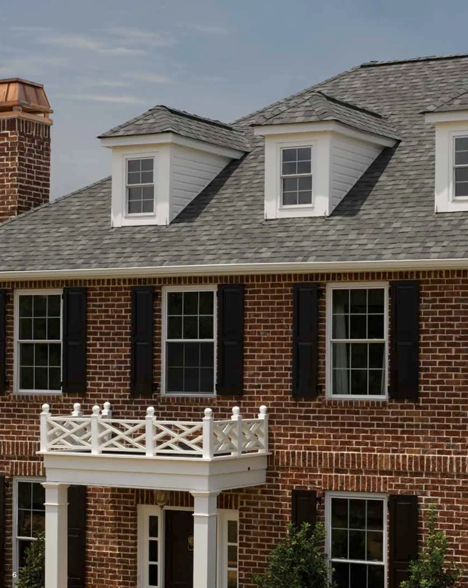 Landmark shingles on house