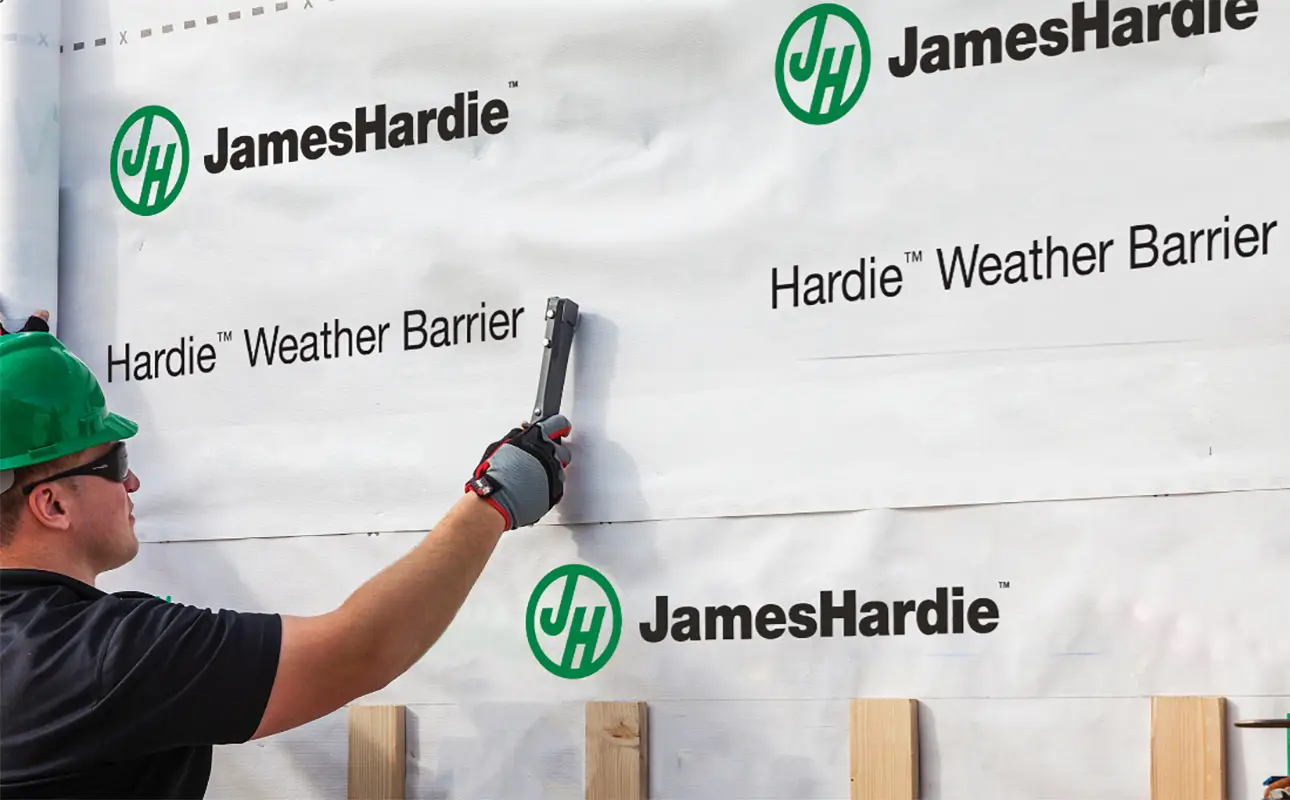 Hardie Weather Barrier protects your home from water intrusion