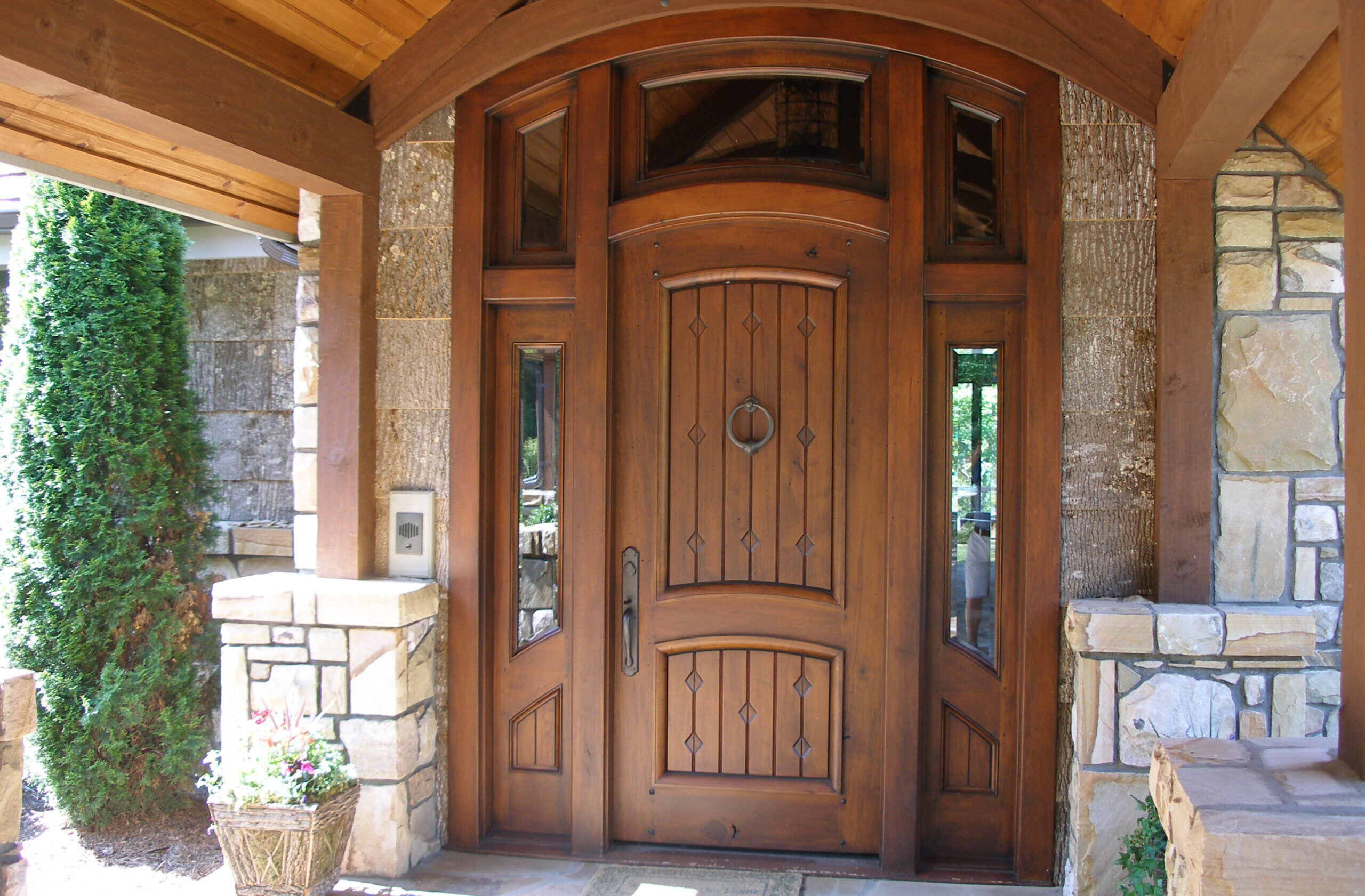 Pella custom wood entry door