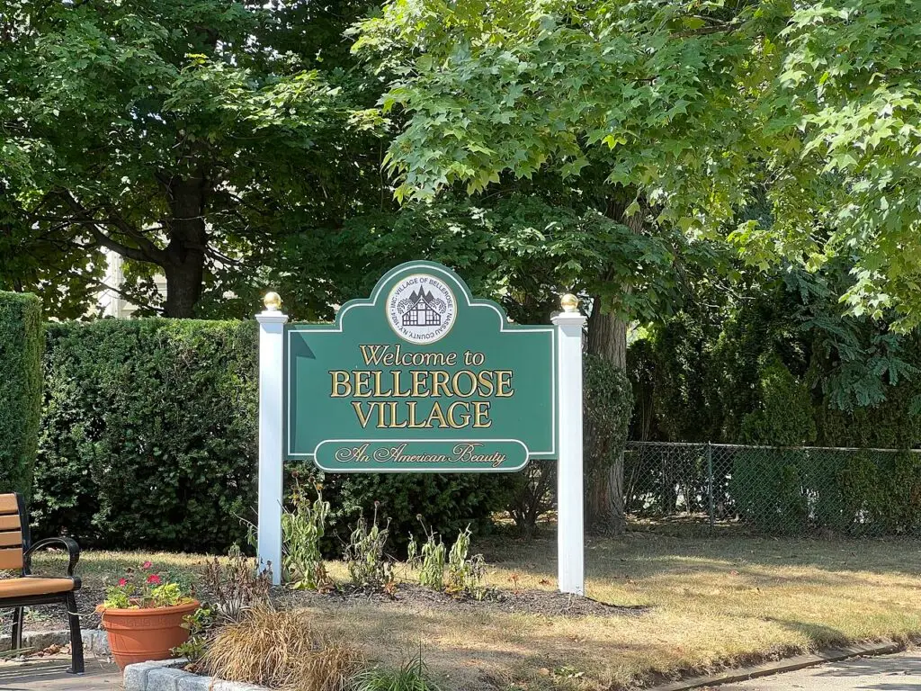 Bellerose Village, NY Welcome Sign.