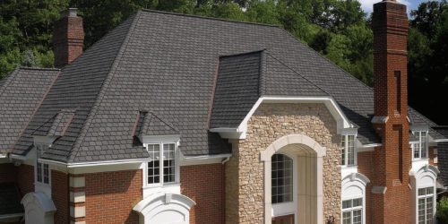 Highland Slate Fieldstone Roof with Dormers